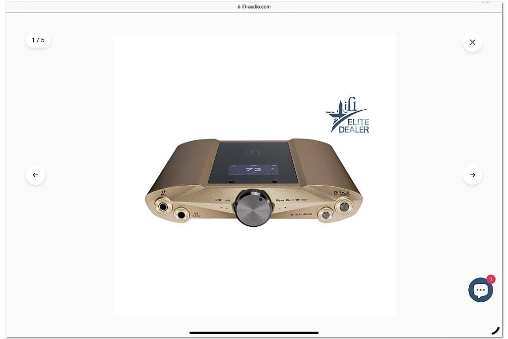 iFi DSD Valkyrie Portable DAC iFi DSD Valkyrie Portable DAC